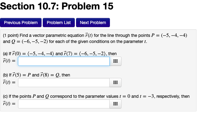 Solved Section 10.7: Problem 15 Previous Problem Problem | Chegg.com