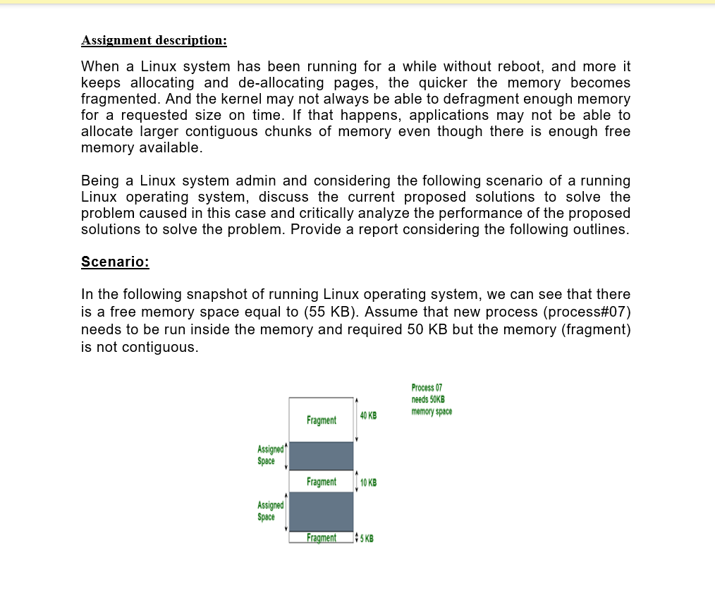 Solved Assignment Description: When A Linux System Has Been | Chegg.com