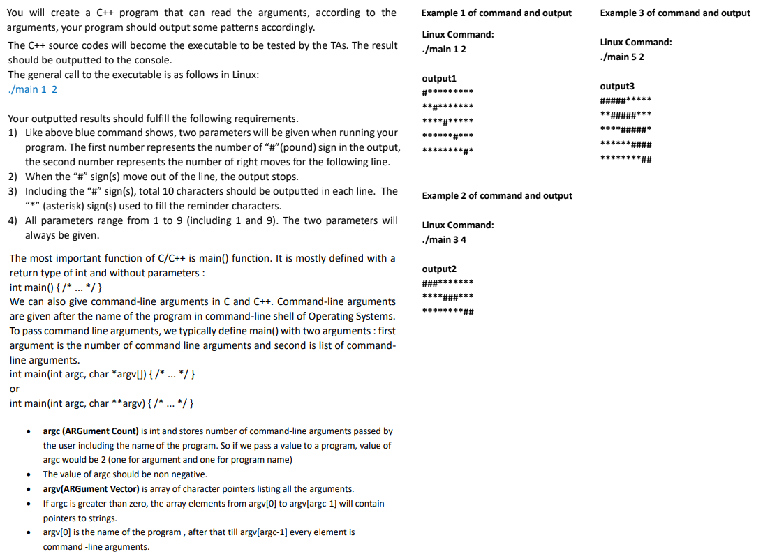 Solved Example 1 of command and output Example 3 of command | Chegg.com