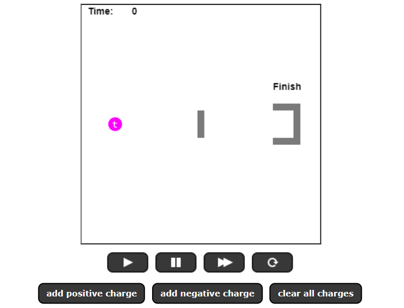 Solved A positive test charge is shown in the animation. You | Chegg.com