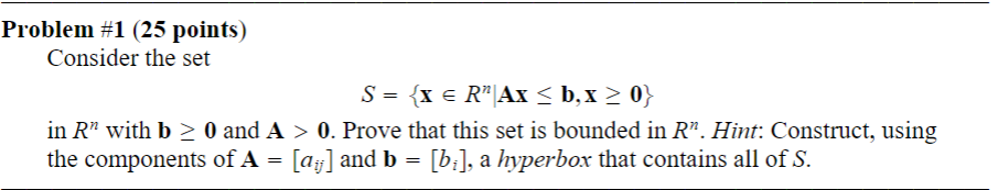 Problem #1 ( 25 Points) Consider The Set | Chegg.com