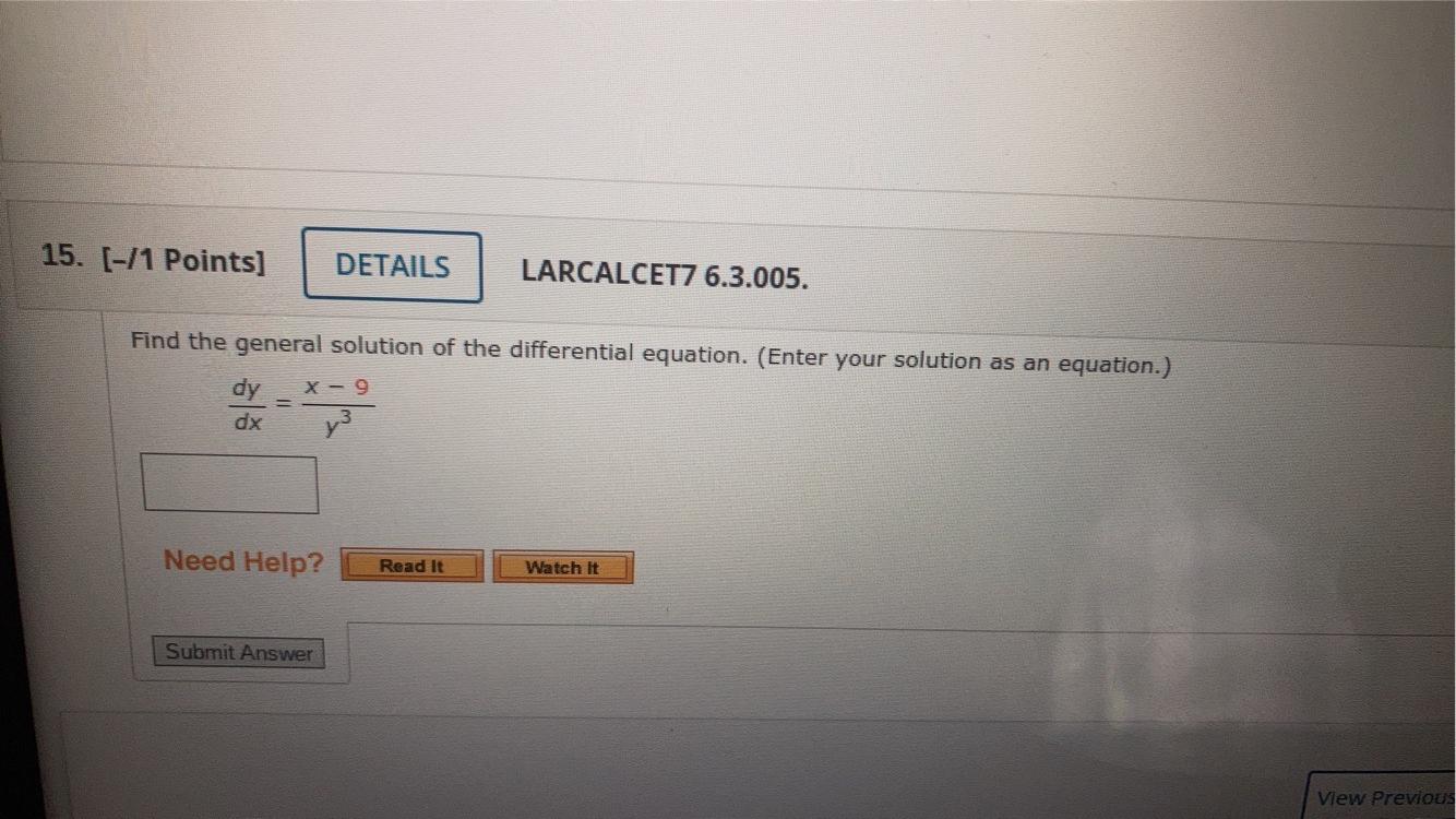 what is the general solution of the differential equation eyt x