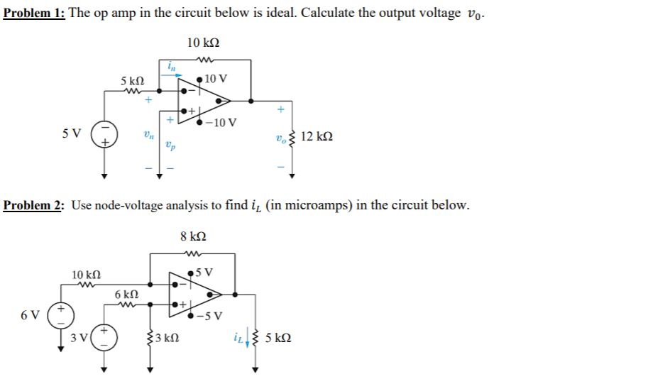 How To Solve An Op Amp Circuit Problem