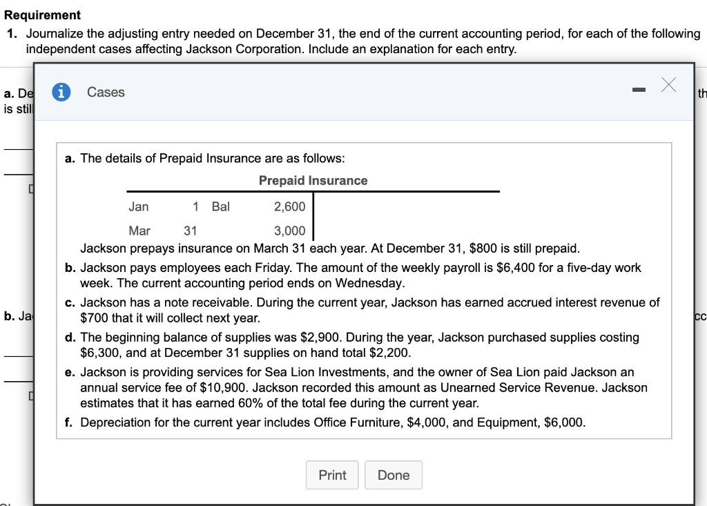 Solved Requirement 1. Journalize The Adjusting Entry Needed | Chegg.com