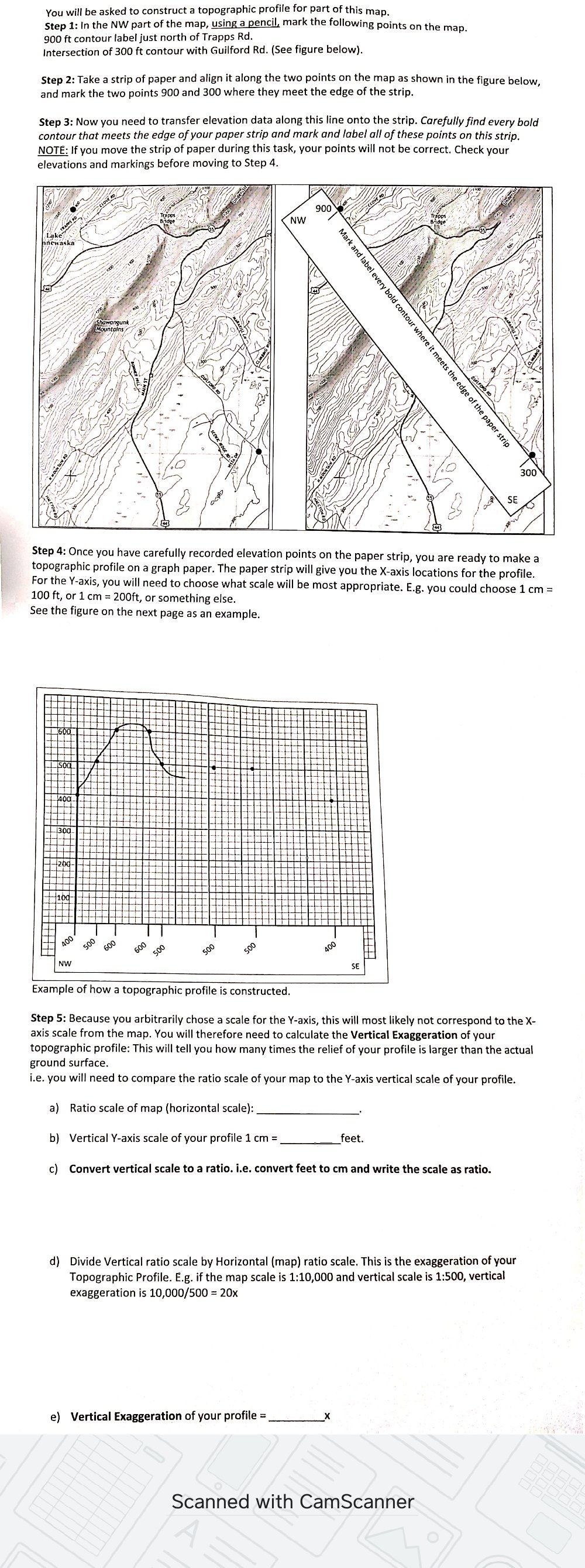 Solved You Will Be Asked To Construct A Topographic Profile | Chegg.com