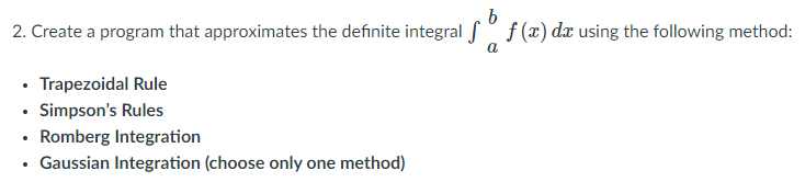 Solved Create a program that approximates the | Chegg.com
