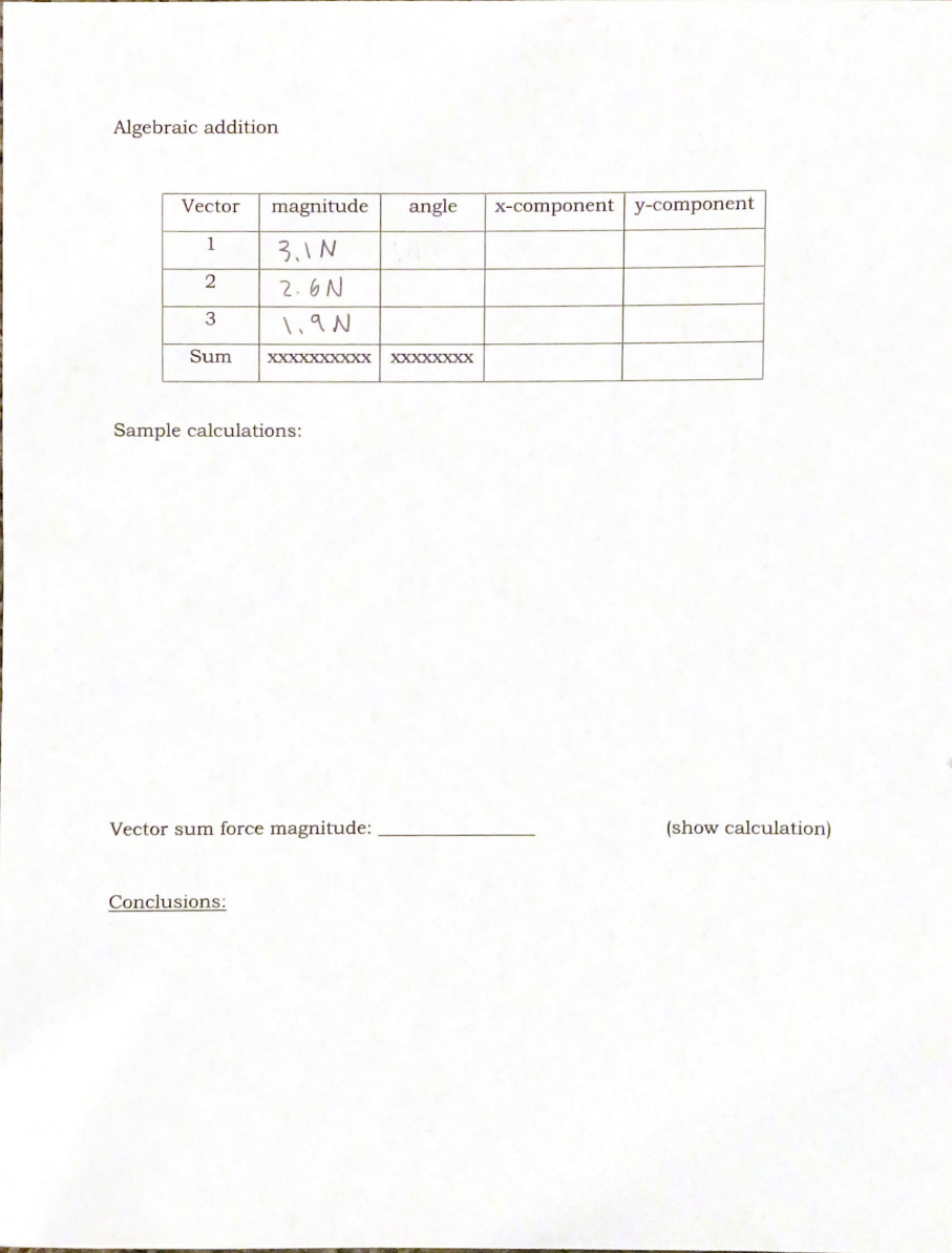 Solved algebraic addition sample calculations chegg