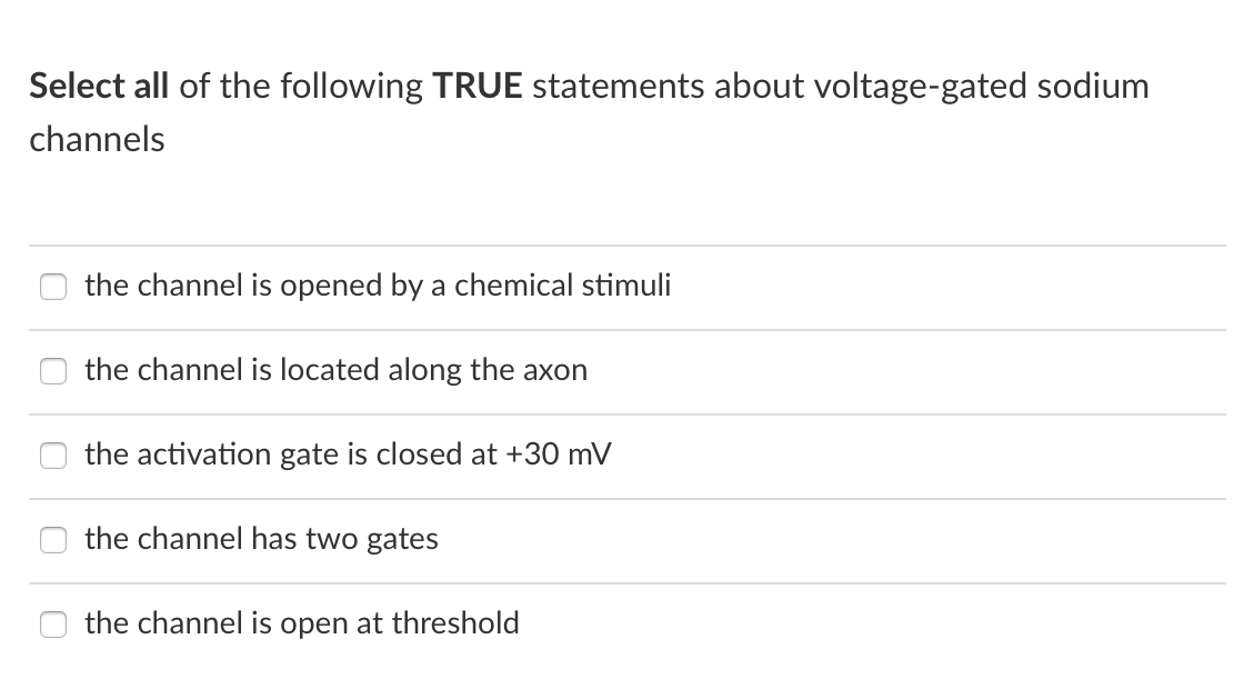 Solved Select all of the following TRUE statements about