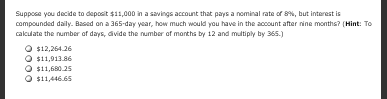 Solved 10. Nonannual compounding period Aa Aa The number of | Chegg.com