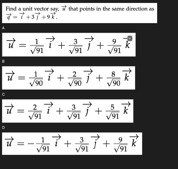 Solved Find a unit vector say, ū that points in the same | Chegg.com