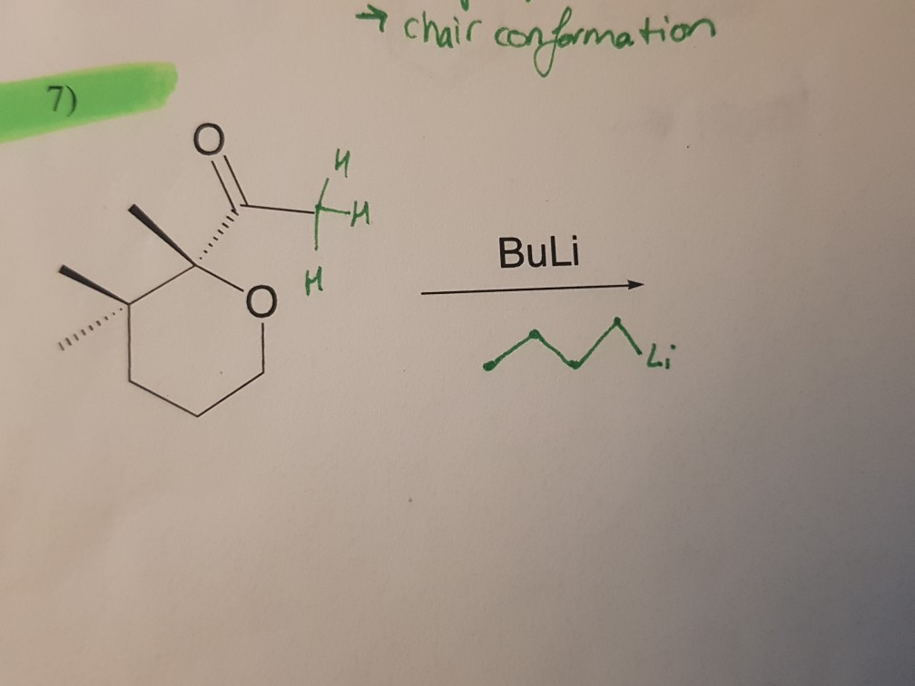 Solved ma tion 7) BuLi 2i | Chegg.com