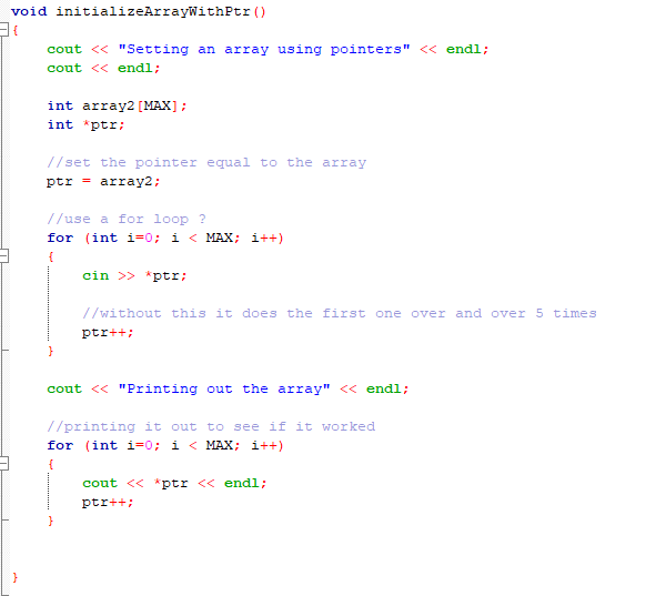 Solved How do you initialize an array using pointers ? When | Chegg.com