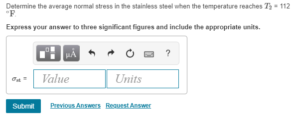 Solved Part A Review Determine the average normal stress in | Chegg.com