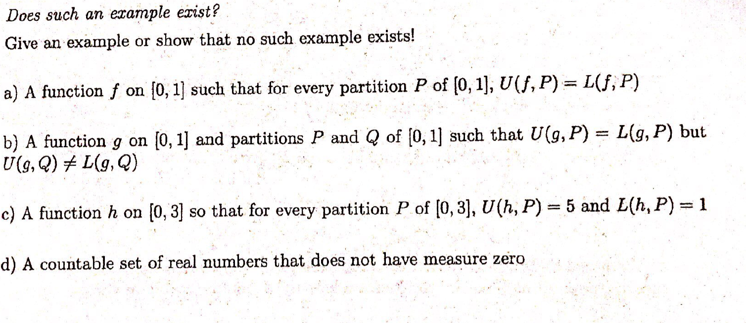 Solved Does Such An Example Exist Give An Example Or Sho Chegg Com