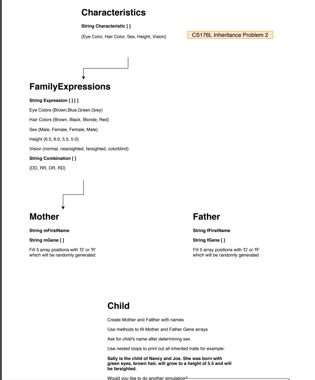 import java.util.Random; class Characteristics { | Chegg.com