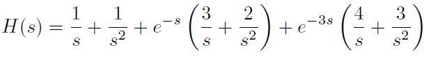 Solved express the inverse transforms in terms of step | Chegg.com