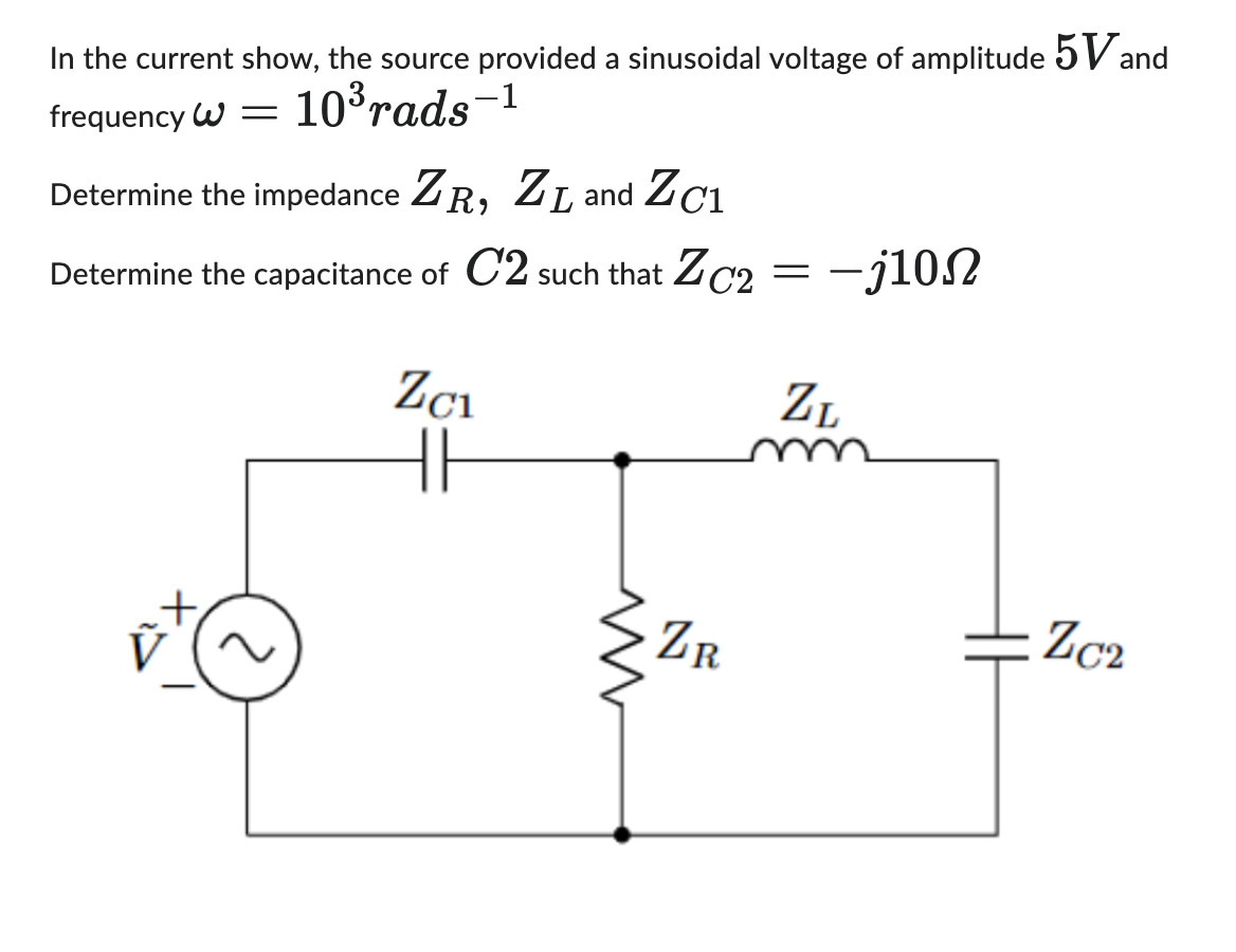 Solved In the current show, the source provided a sinusoidal | Chegg.com