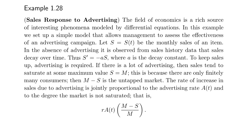 an operations research study of sales response to advertising