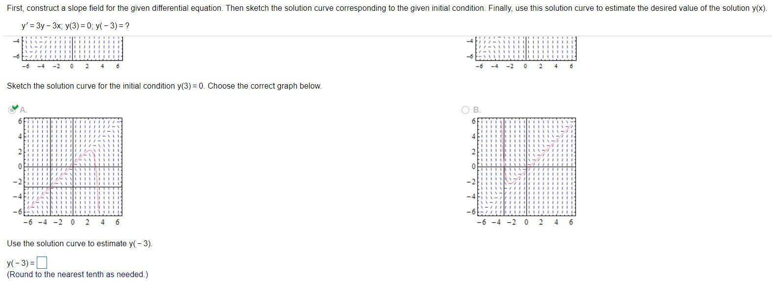 Solved First, construct a slope field for the given | Chegg.com
