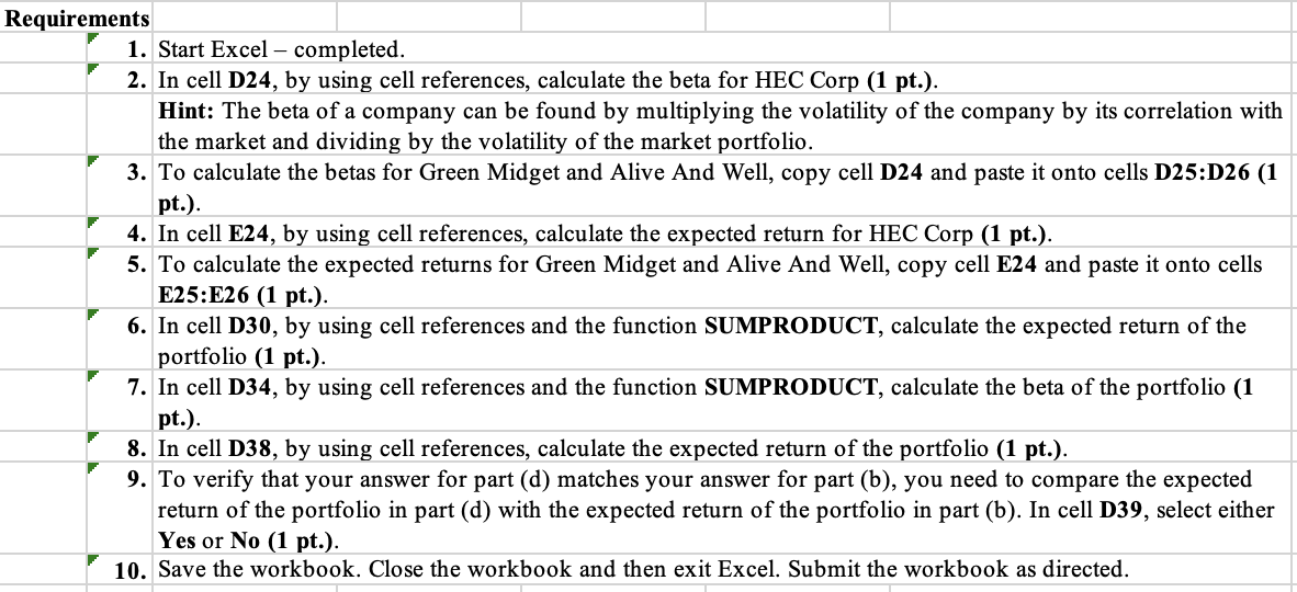 Solved Complete the steps below using cell references to | Chegg.com