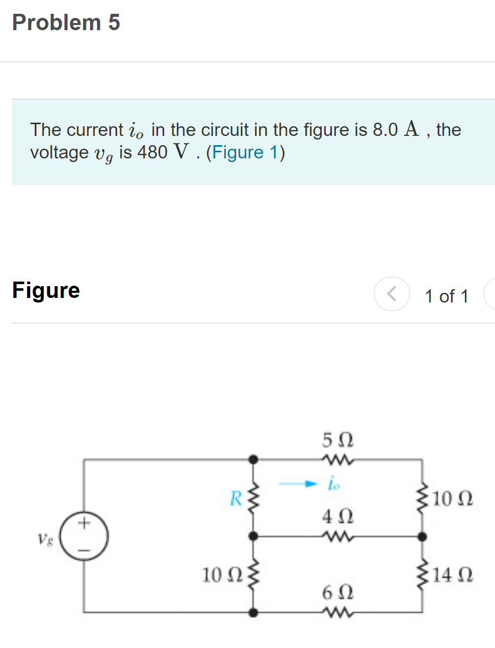 Solved Problem 5 The Current Is In The Circuit In The Figure | Chegg.com