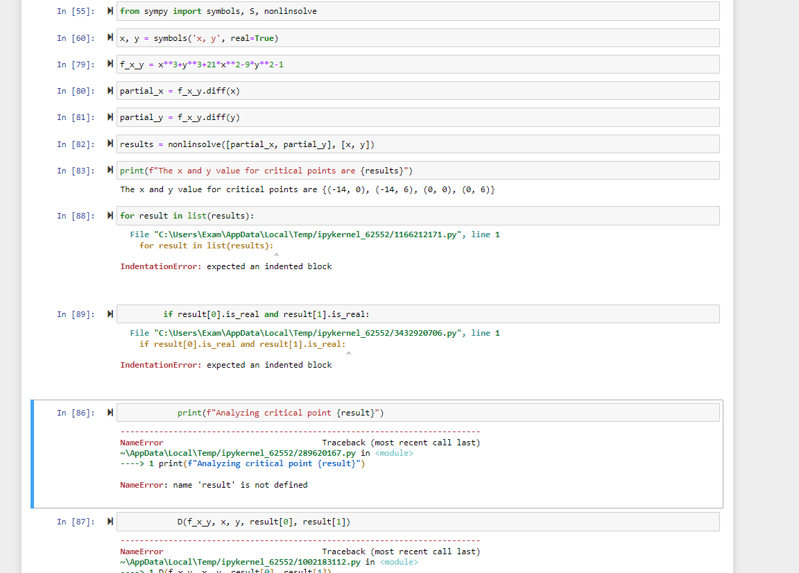 Solved In [55]: from sympy import symbols, s, nonlinsolve In | Chegg.com