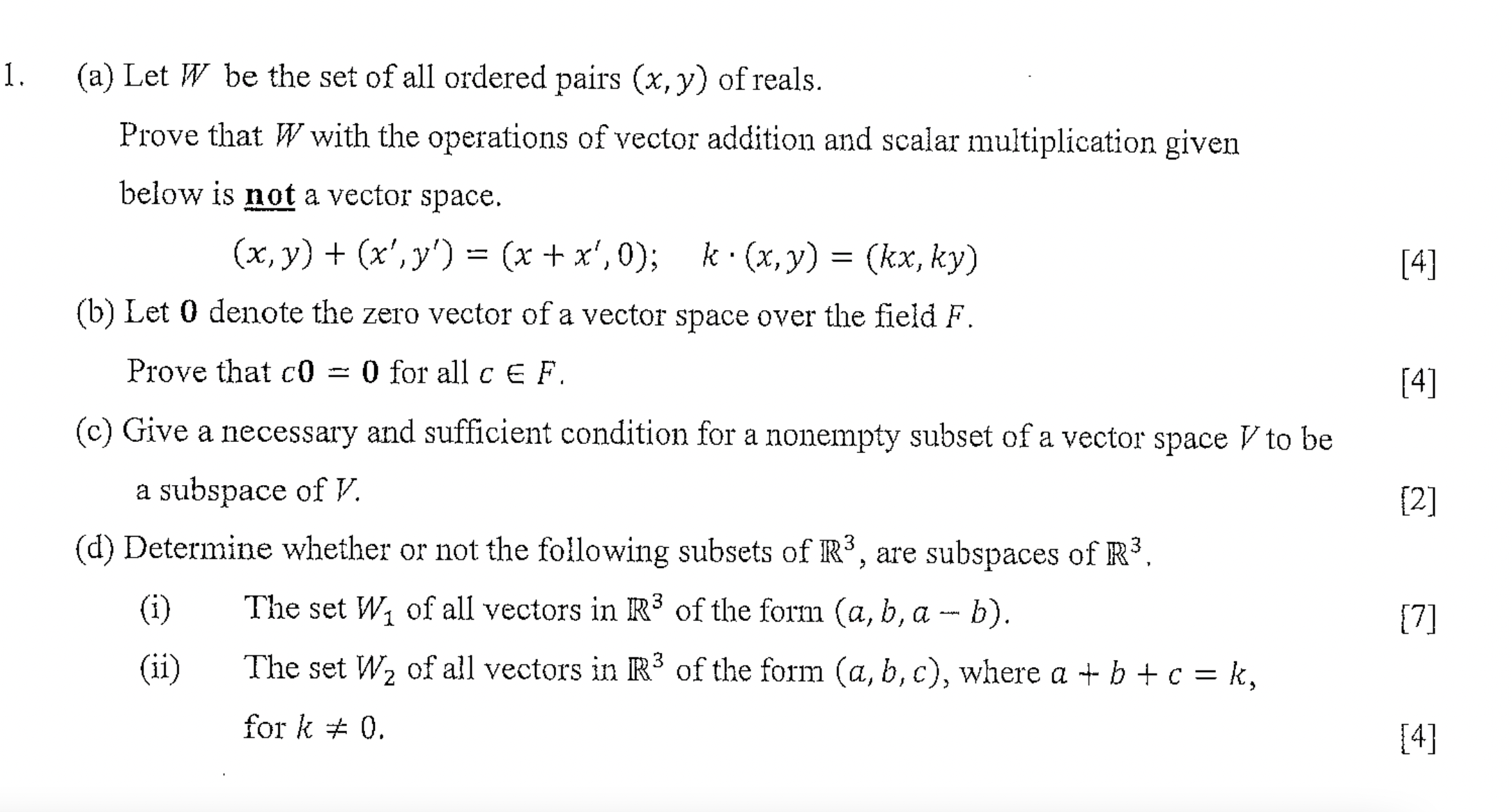 Solved (a) Let W be the set of all ordered pairs (x,y) of