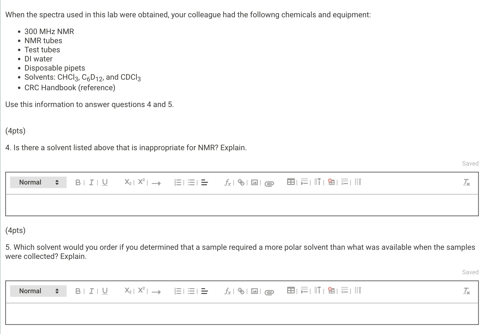 Solved When the spectra used in this lab were obtained, your