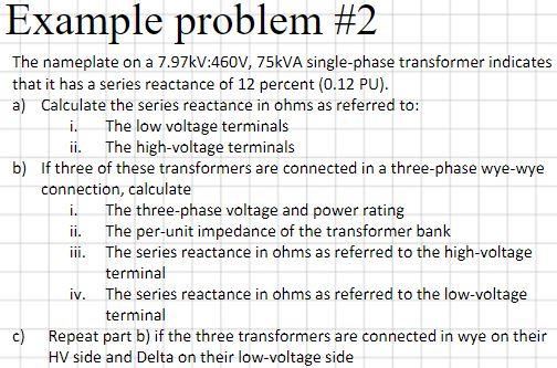 Solved 4. Consider the Y-Y transformer connection of the | Chegg.com