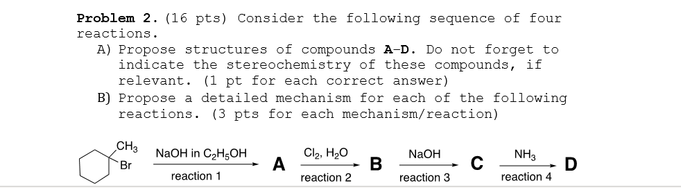 Solved Problem 2. (16 pts) Consider the following sequence | Chegg.com