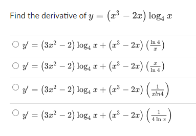 find nth derivative of log 2x 2 x 3