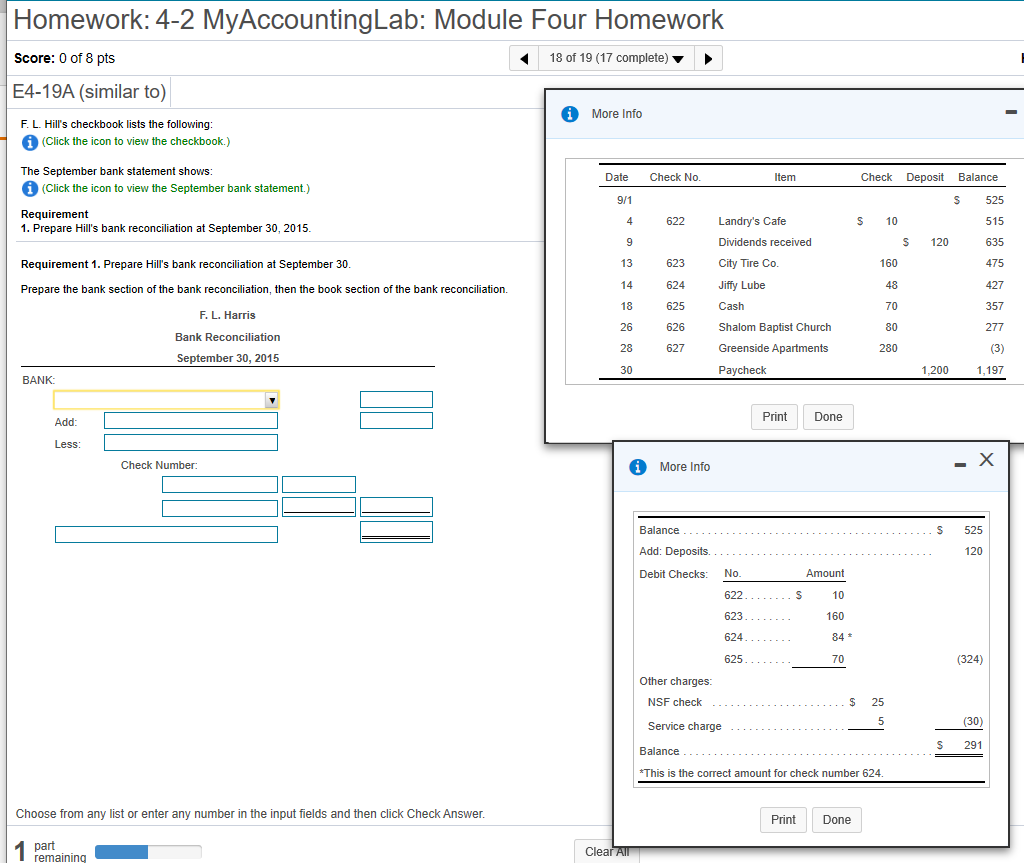 Solved Homework: 4-2 MyAccountingLab: Module Four Homework | Chegg.com