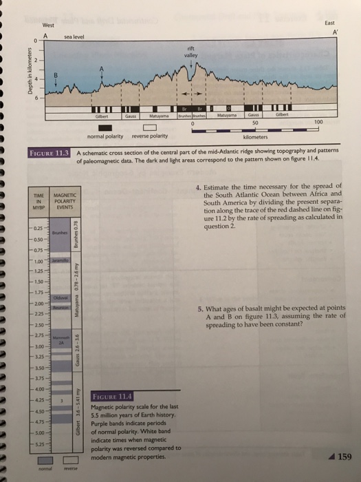 Solved 156 Exercise 11 Continental Drift and Plate Tectonics | Chegg.com