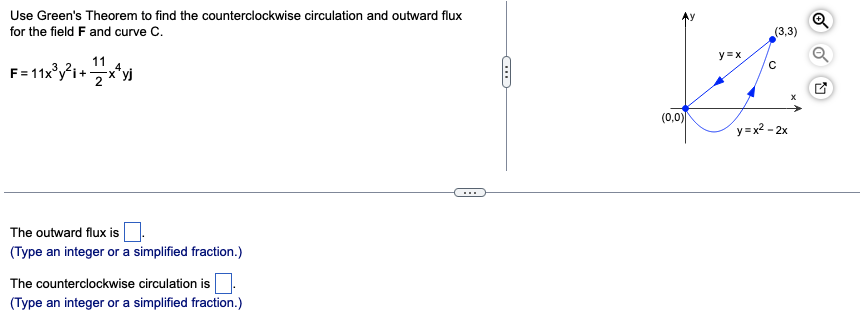 Solved (3.3) Use Green's Theorem to find the | Chegg.com