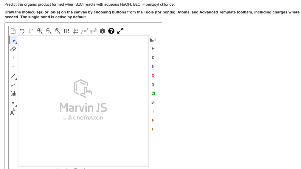 Solved Predict The Organic Product Formed When Bzcl Reacts Chegg Com