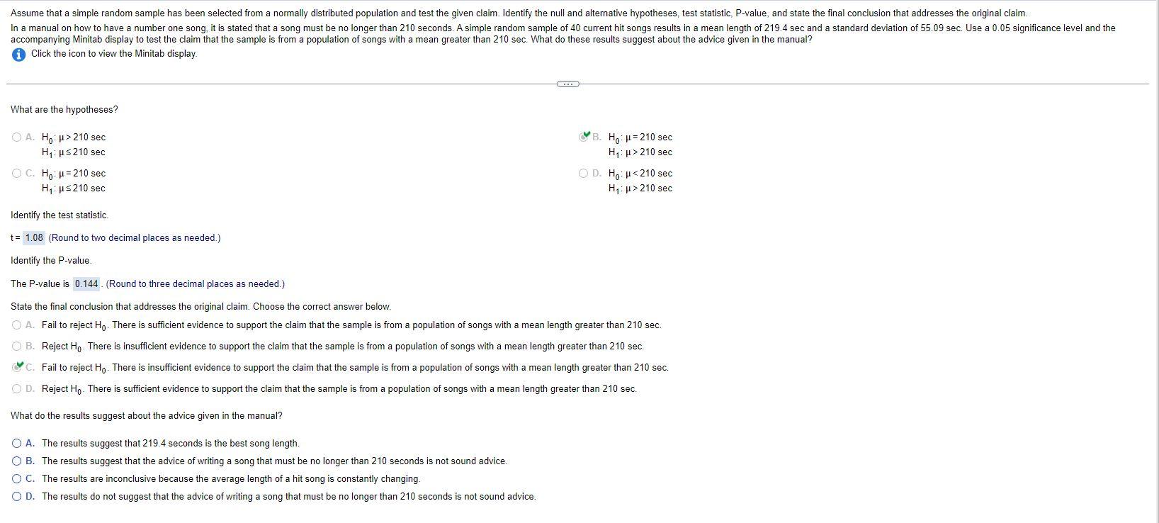 Solved Click the icon to view the Minitab display. What are | Chegg.com