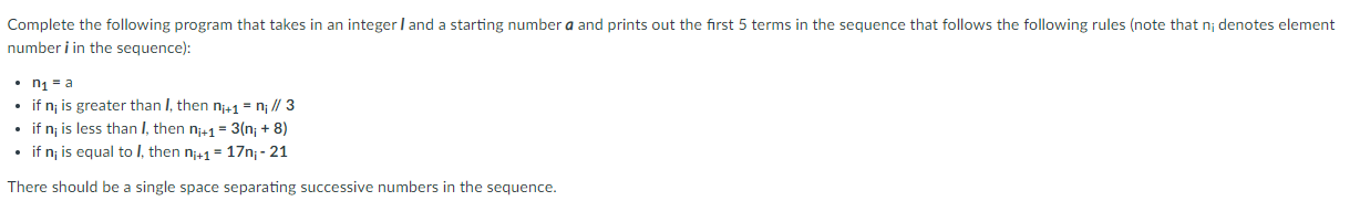Solved Complete the following program that takes in an | Chegg.com