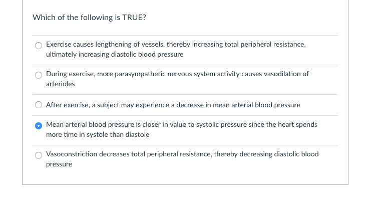 Which Of The Following Is True About Exercise Solved Which of the following is TRUE? Exercise causes | Chegg.com