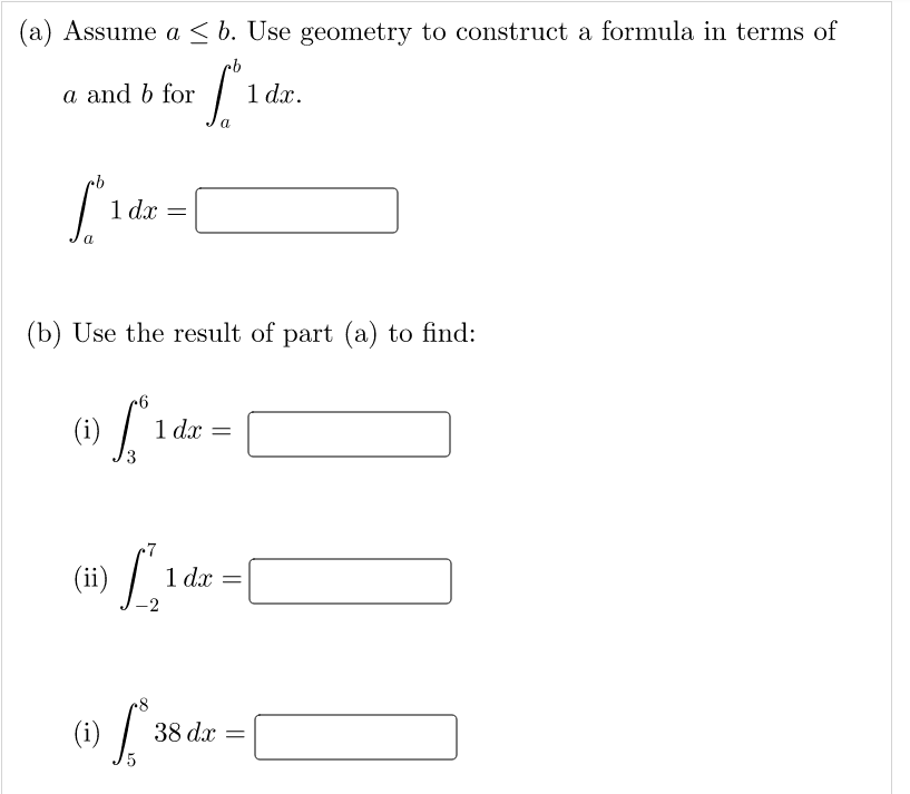 Solved (a) Assume A≤b. Use Geometry To Construct A Formula | Chegg.com