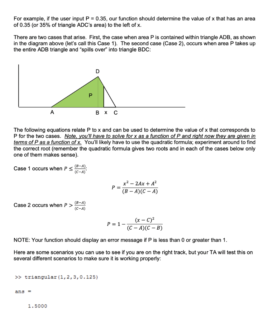 Solved Refer To The Diagram Below. Given Values Of A, B, C | Chegg.com