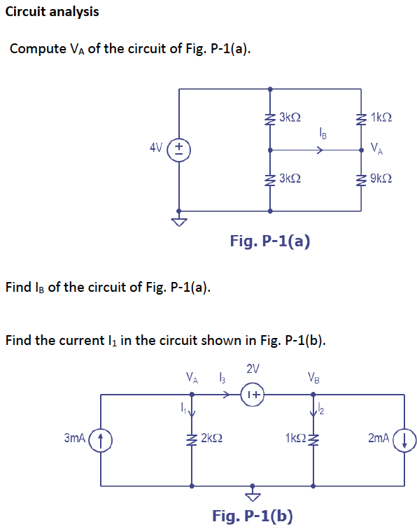 Solved Q 1 Circuit Analysis 8 Marks 1 A Compute Va O Chegg Com