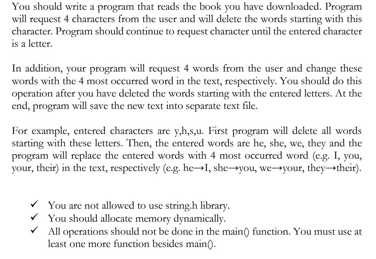 Solved You should write a program that reads the book you | Chegg.com