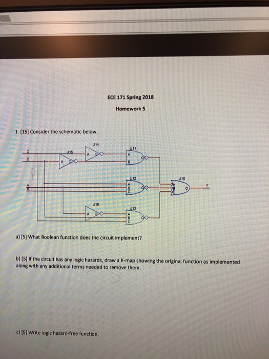 Solved ECE 171 Spring 2018 Homework 5 1. (15] Consider the | Chegg.com