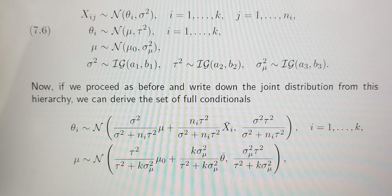 1 Exercise 7.6 In the setting of Example 7.5: a. | Chegg.com