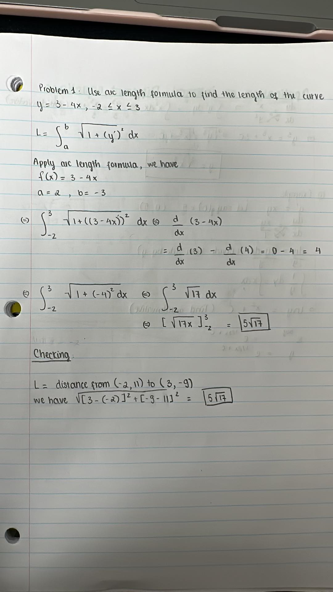 Solved Problem 1: Use Arc Length Formula To Find The Length | Chegg.com