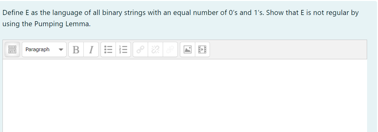 Solved Define E as the language of all binary strings with | Chegg.com