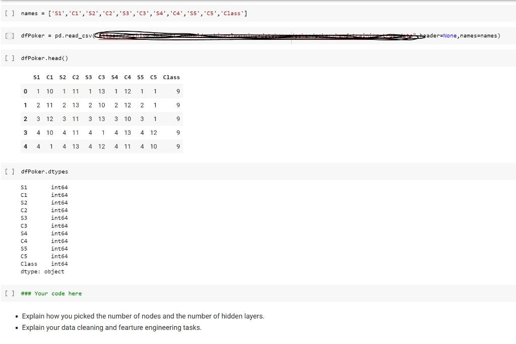 Problem 2 - Poker Hand Classification (30 | Chegg.com