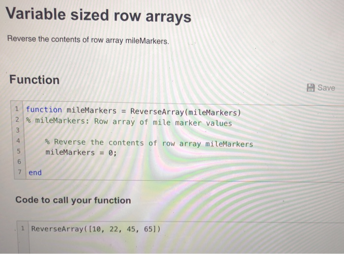 Solved Variable sized row arrays Reverse the contents of row