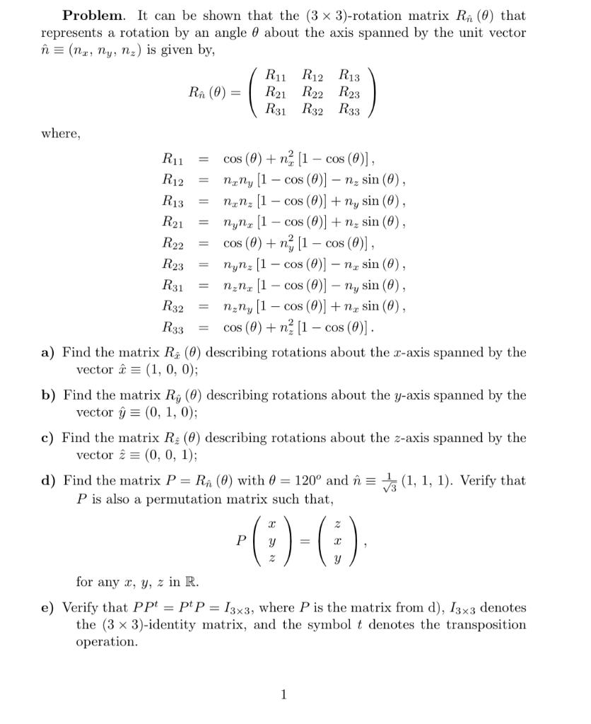 Solved R11 R12 nyn 1 R13 R21 Problem. It can be shown Chegg