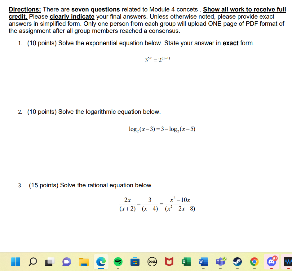 Solved Directions: There are seven questions related to | Chegg.com